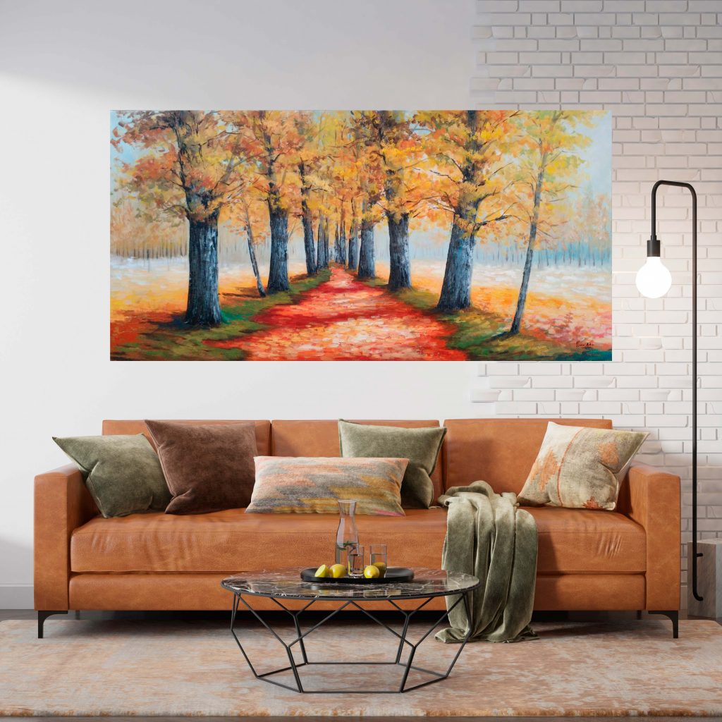 cuadro decorativo paisaje otoñal Plena Artis
